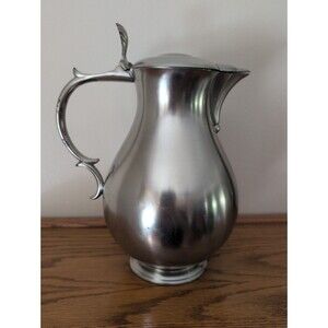 Vintage Royal Holland KDM Pewter  Coffee Tea Pot MCM 50s 9" Tall